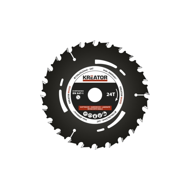 Sagblad sirkelsag 150x20x2mm 24 t