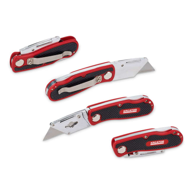 Tapetkniv foldbar med 5 ekstra blad 9 mm (3105146)
