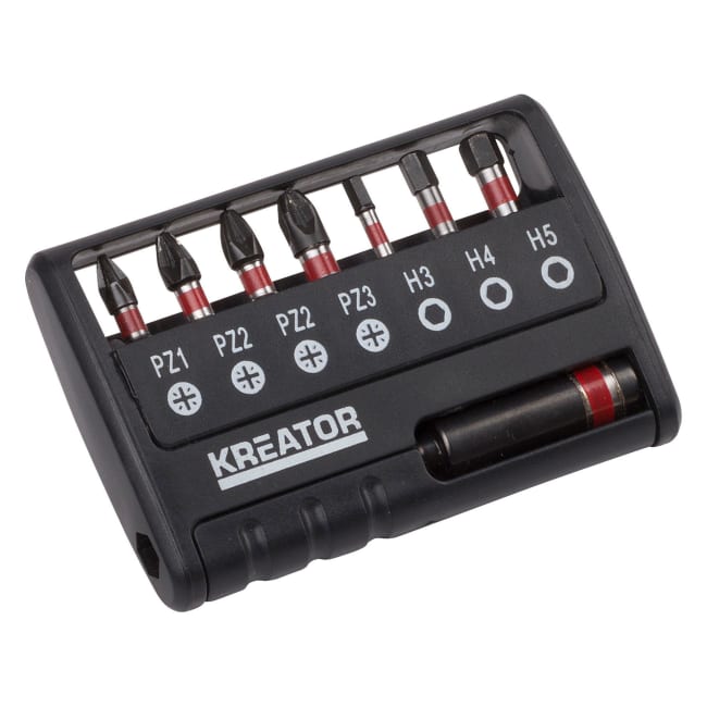 Bitssett 8 deler PZ/HEX