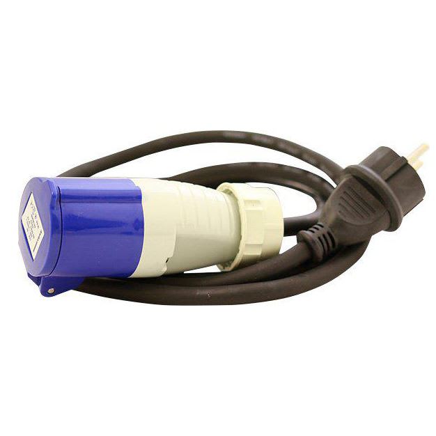 Overgangskabel landstrøm 0,5m Schuko Cee