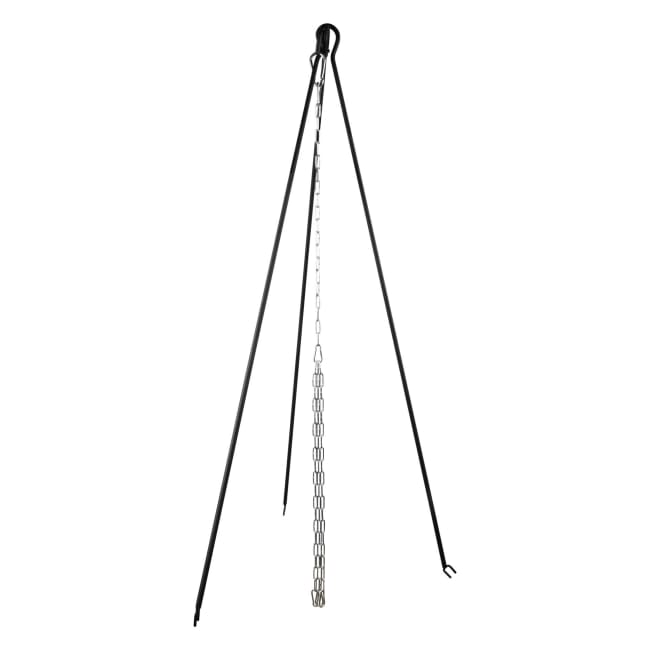 Stativ for bålpanne sort 118x5,9x5,1cm