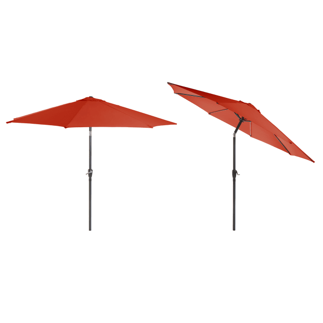 Parasoll Stavern Ø:3 m chili m/sveiv og tilt