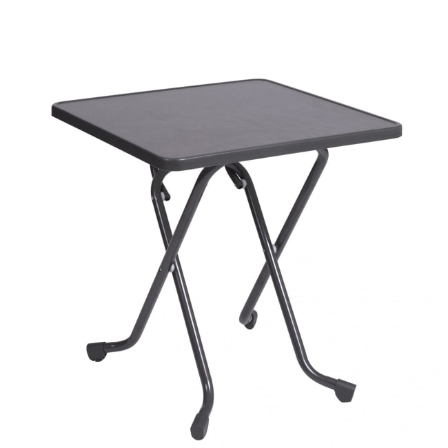 Campingbord grå 70x70cm