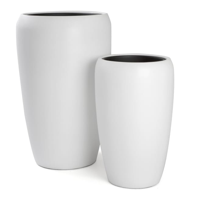 Pottesett à 2 Milano hvit matt