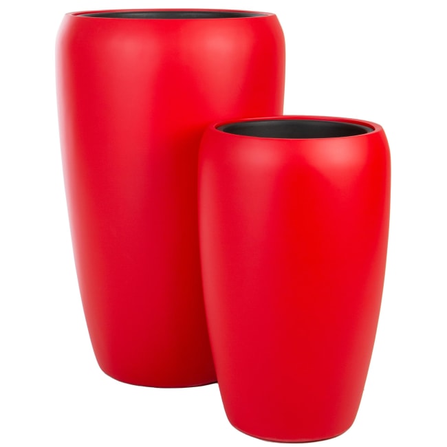 Pottesett à 2 Milano rød matt