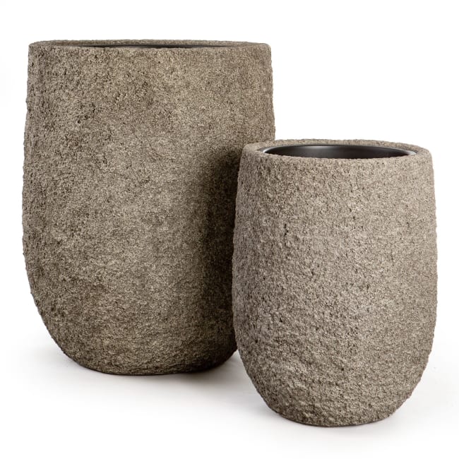 Potte sett a 2 mørk brun 50/68cm