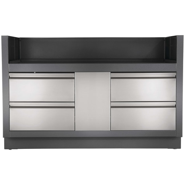 Innbyggingsmodul Oasis med 4 skuffer grå 825