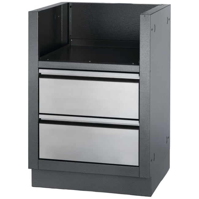 Innbyggingsmodul Oasis med 2 skuffer 18'' grå 700 serie