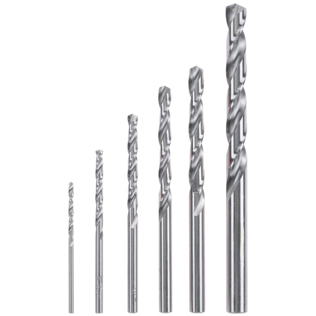 Bor metall HSS Silver Star 2-8 mm i kasse 6 deler Kwb