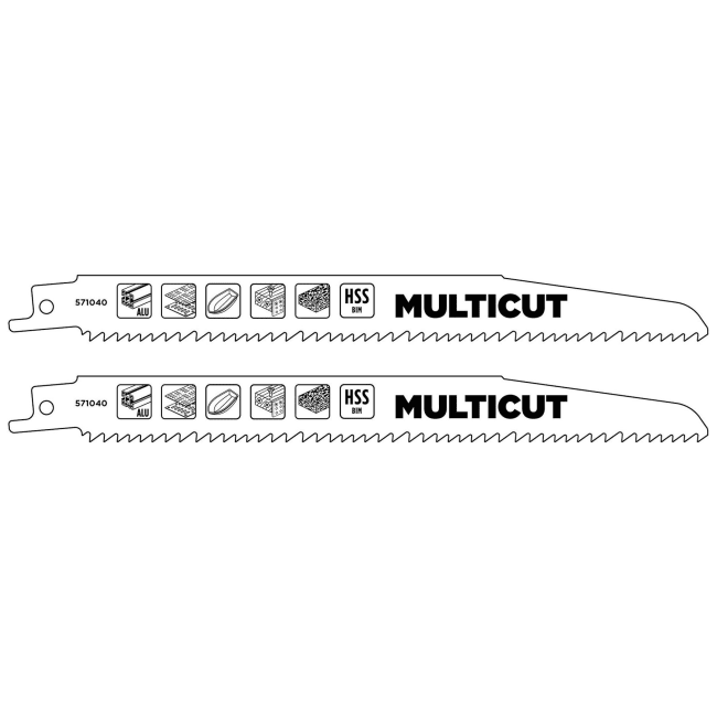Bajonettsagblad 2 pk 203 mm Kwb