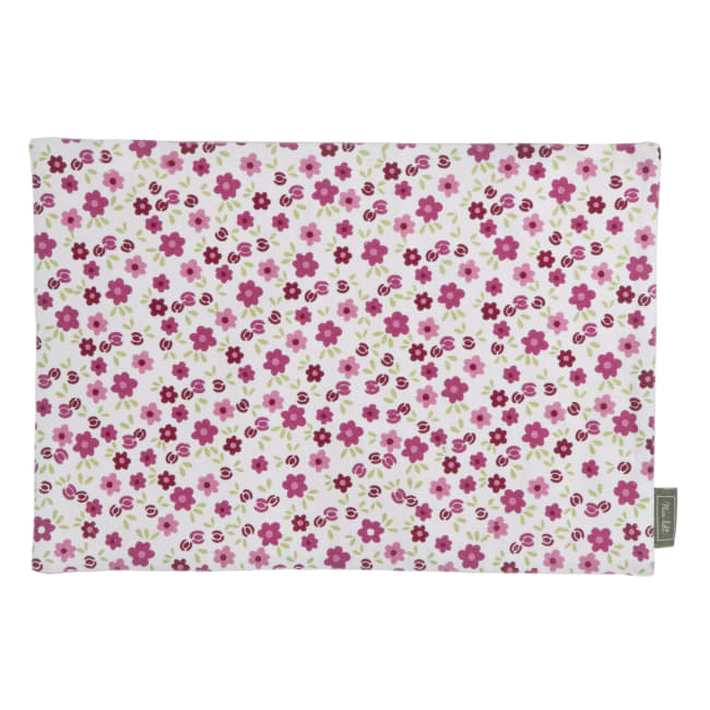 Spisebrikke Songvaar blomster/rosa 48x33 cm