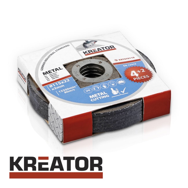 Kutteskive metall 115 x 3 mm 4+2 pk