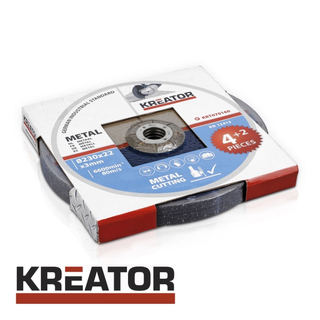 Kutteskive 4+2 pk metall 230 x 3 mm