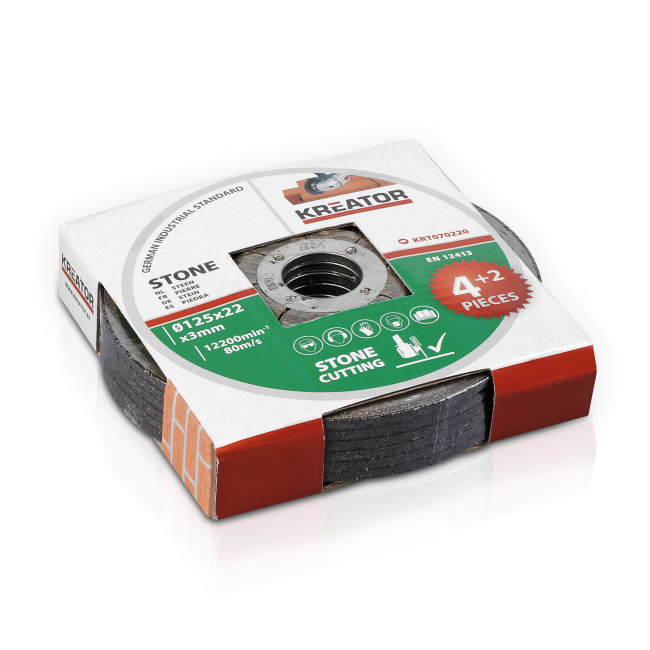 Kutteskive 4+2 pk stein 125 x 3 mm