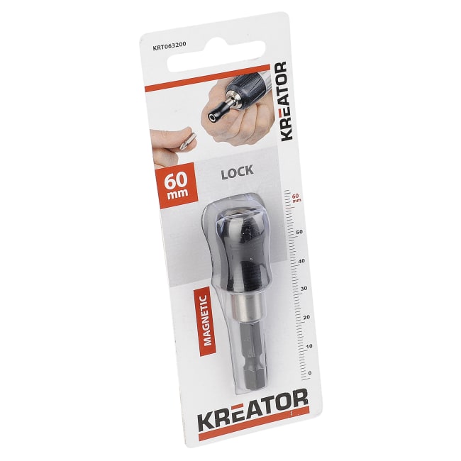 Bitsholder 60 mm m/lås magnet Kreator