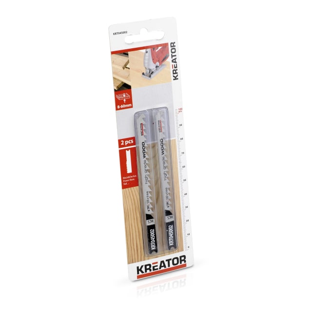Sagblad stikksag 2 pk U mykved 100 mm 6 tpi smal