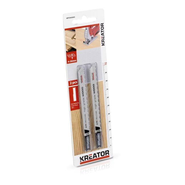 Sagblad stikksag 2 pk U mykved 100 mm 10 tpi