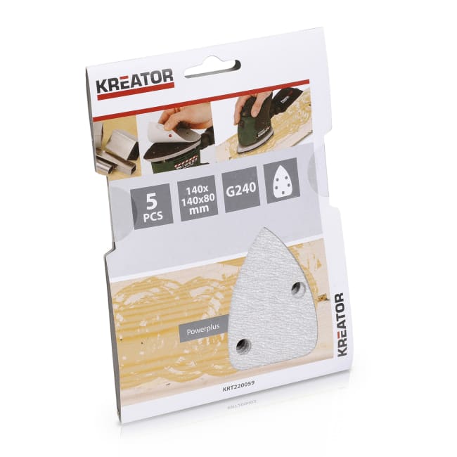 Pussepapir 5 pk K240 for maling minisliper 140 x 140 x 80 mm