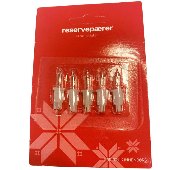 Reservepærer 5 stk til 17 lys mikrostake