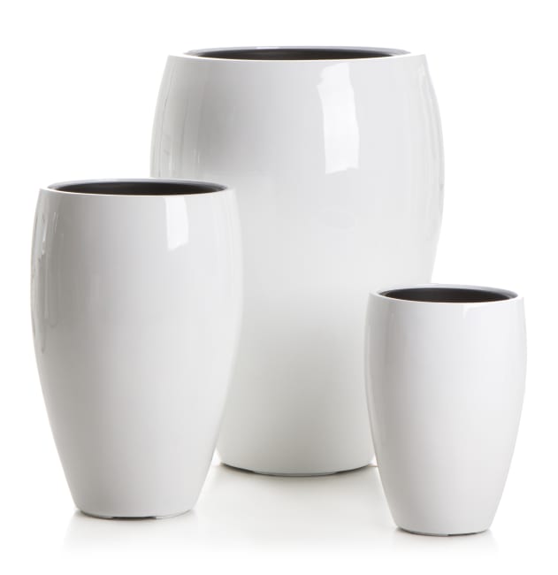 Potte s/3 Milano tulipan hvit