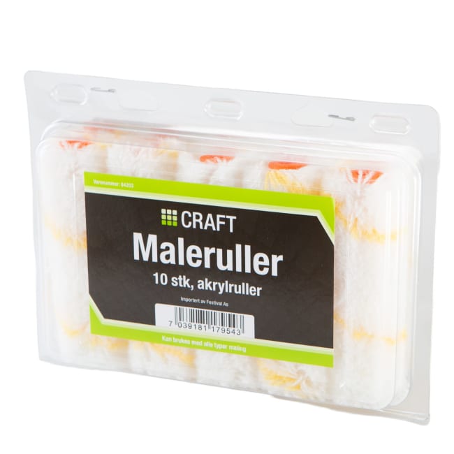 Malerulle 10 pk akryl 10 cm