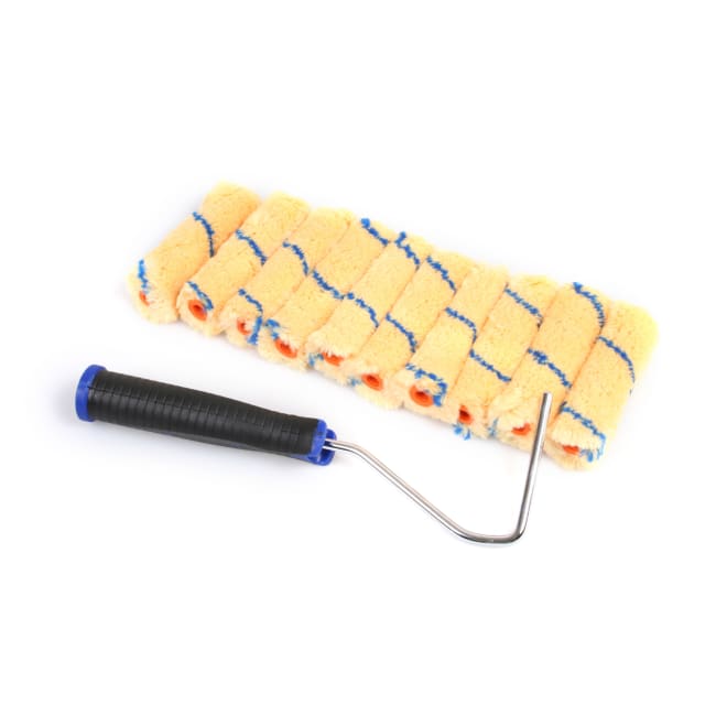 Malerullesett skaft og 10 ruller 10cm