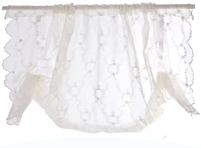 Liftgardin Romantikk m/knytting offwhite 140x90 cm