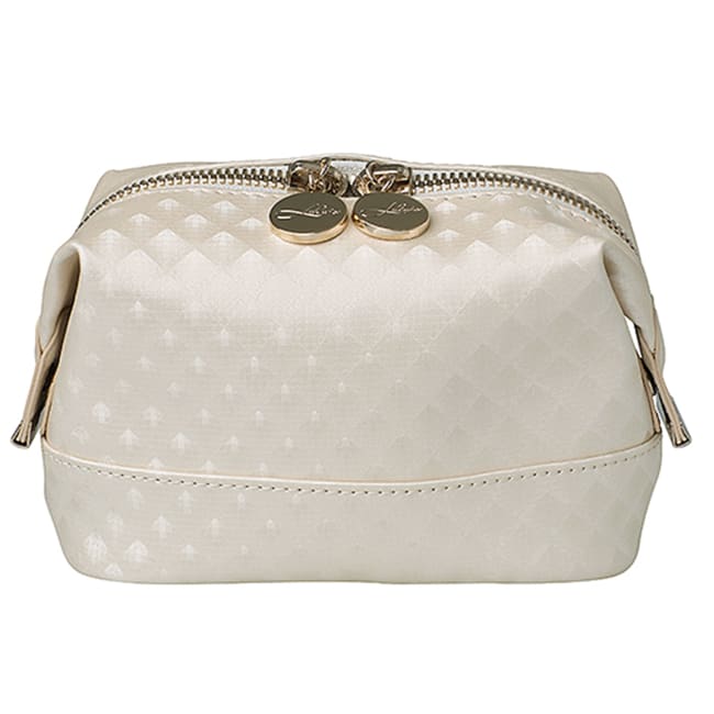 Toalettveske "glam" creme liten