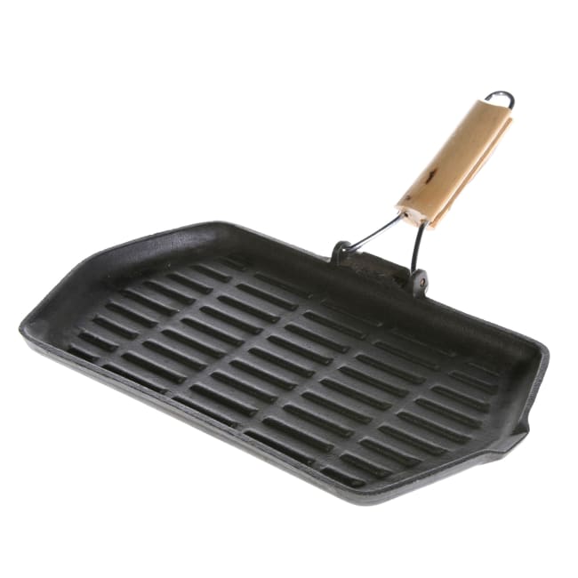 Stekepanne sammenleggbar sort 21x35cm