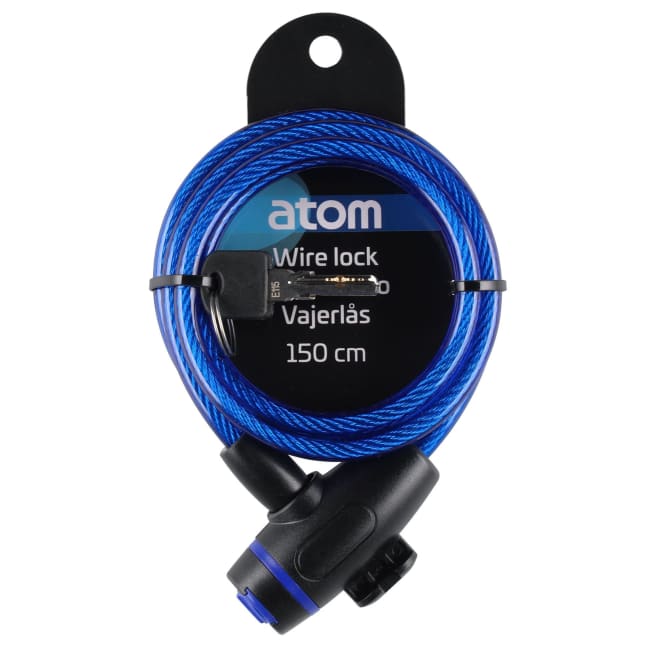 Sykkellås blå 150cm