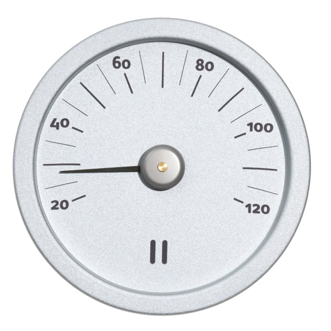 Badstu termometer sølv Rento