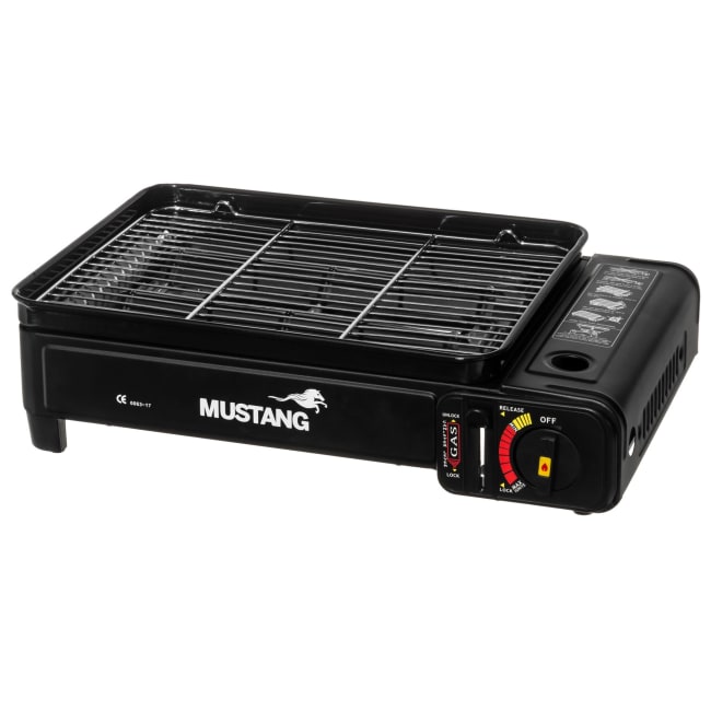 Gassgrill Mustang mini til 400ml gassboks sort