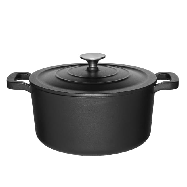 Gryte støpejern sort 5,2L