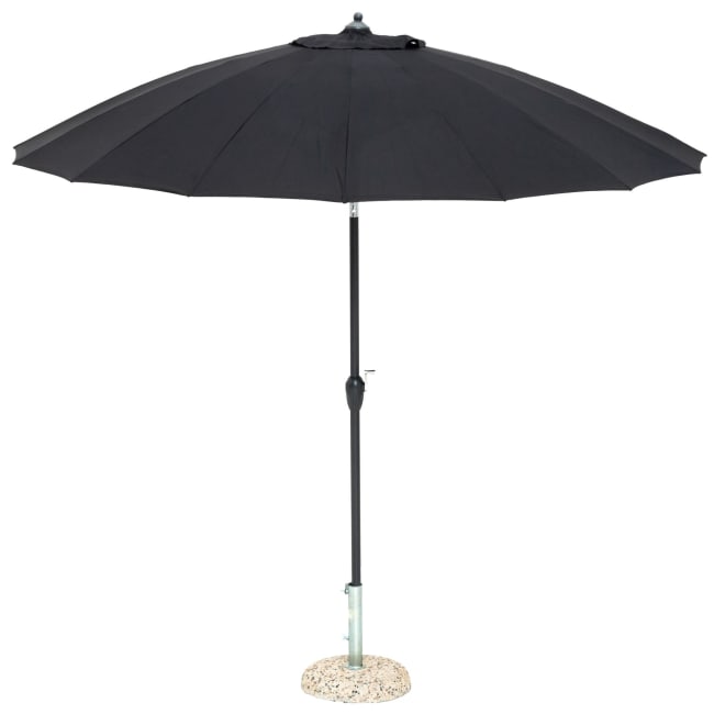 Parasoll med tilt sort 2,7m