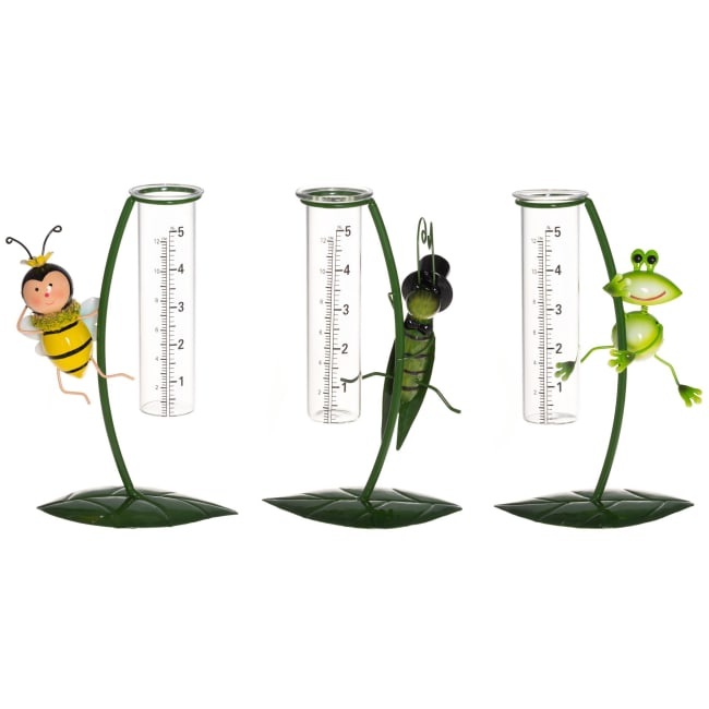Regnmåler ''insekt'' 3 assortert 21cm