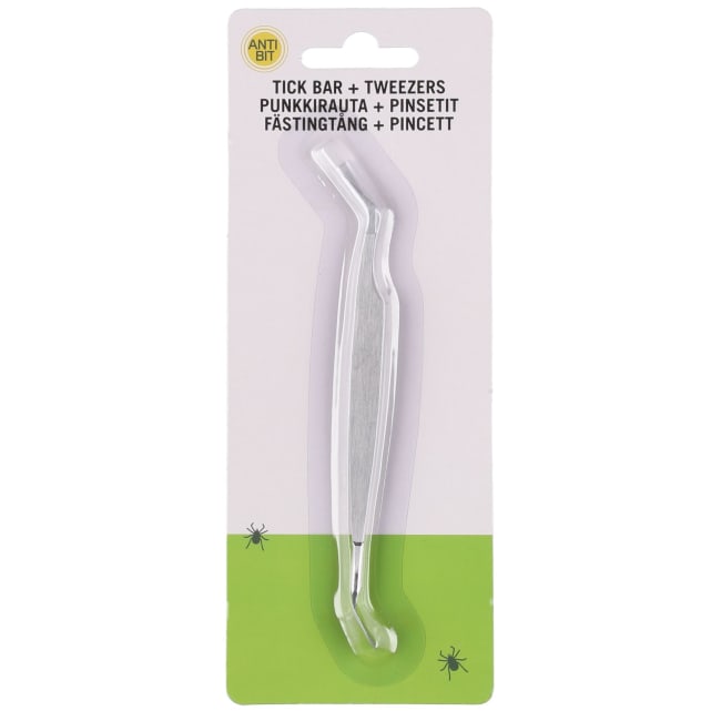 Flåttpinsett rustfritt stål 2 i 1