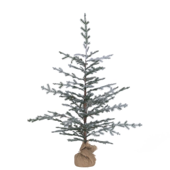 Tre gran med snø og jutetrekk 125cm