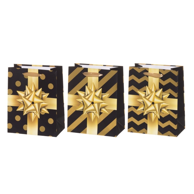 Gavepose med julemotiv 3ass 18x23x10cm