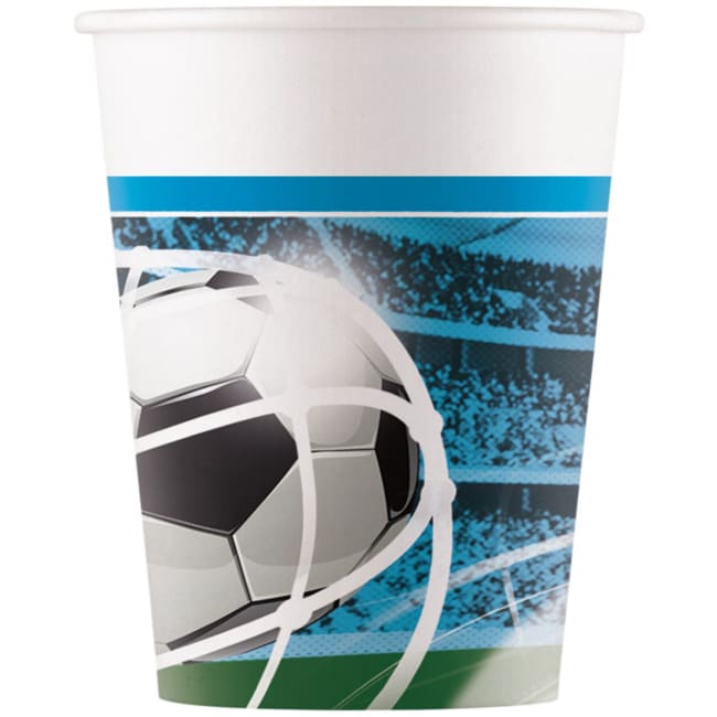 Engangskrus papp Fotball 200 ml 8 pk