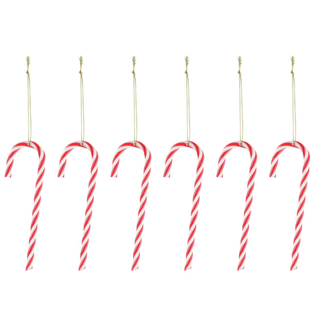 Julekule polka Sukkerstang 6pk