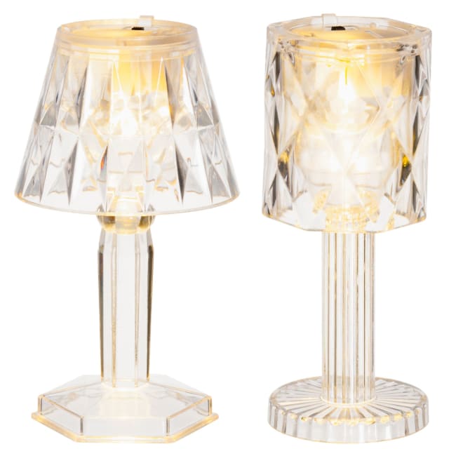 Bordlampe med LED lys 12cm