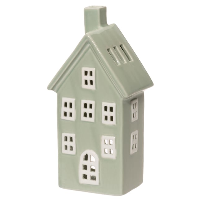 Dekorhus Copenhagen Grønn 19cm