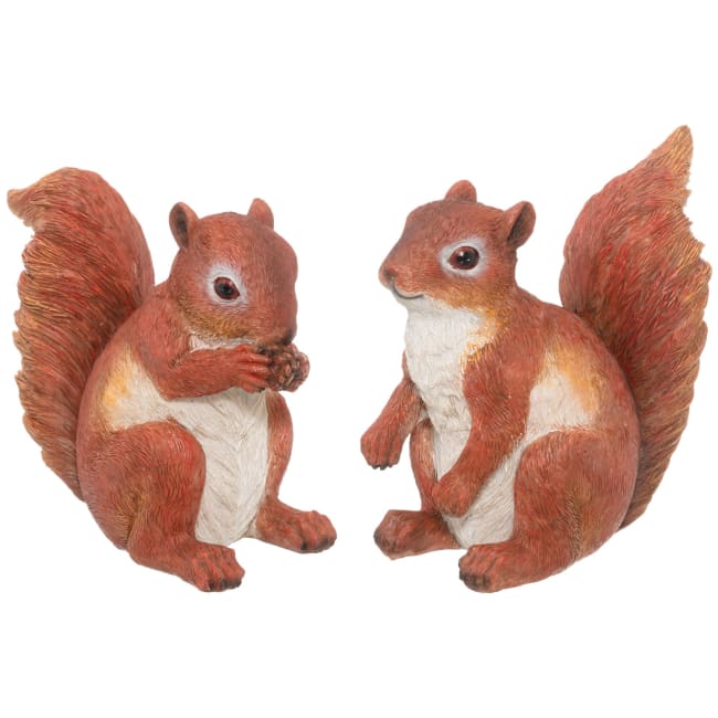 Dekorfigur Ekorn 15,5 cm assortert