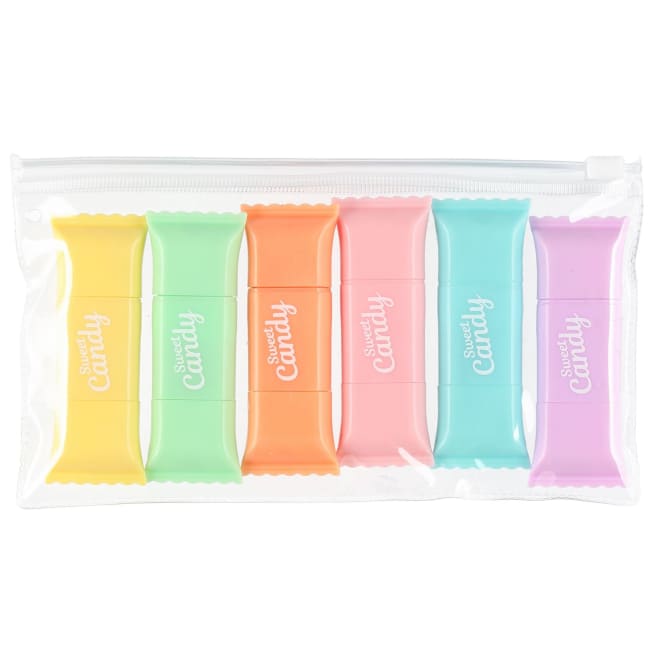Markeringspenn Candy 6 stk