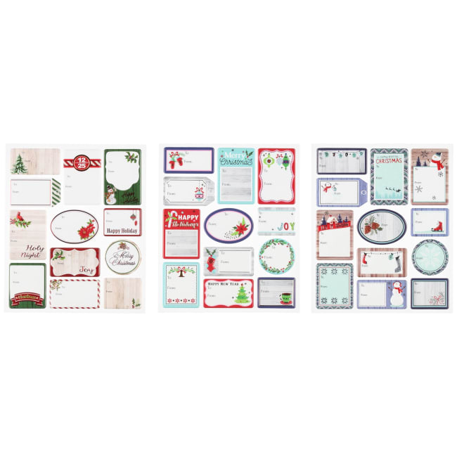 Merkelapp Klistermerker 12 stk assortert