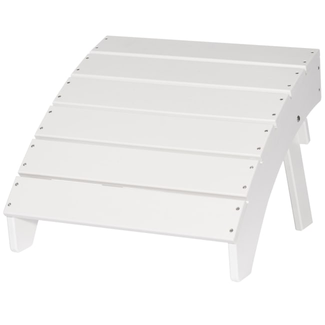 Fotskammel Adirondack Hvit