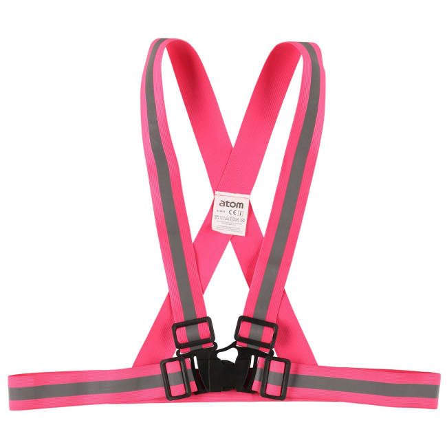 Refleksvest justerbar rosa str. liten