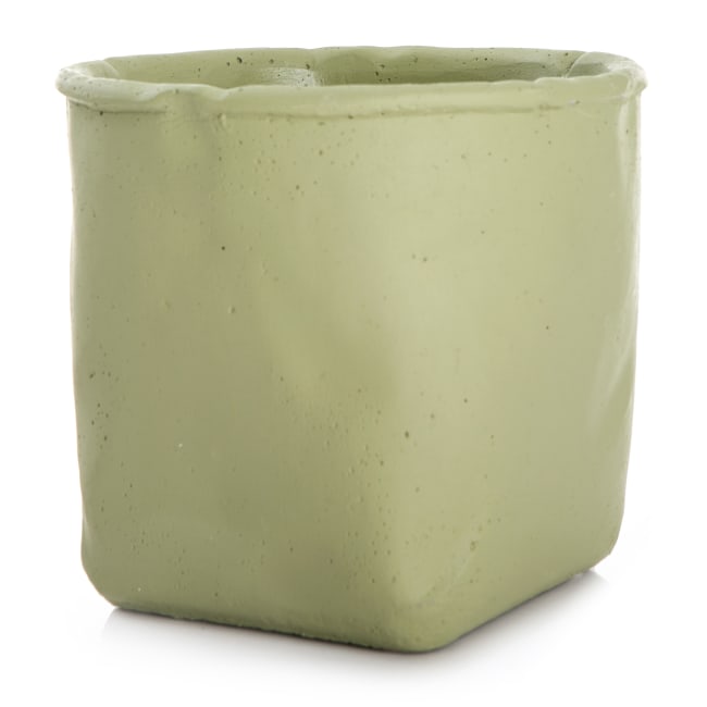 Urtepotte sement mosegrønn H:12,5 cm