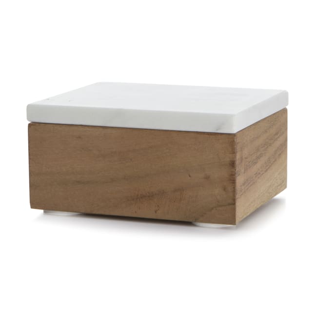 Skrin m/lokk marmor H:6 L:13 cm