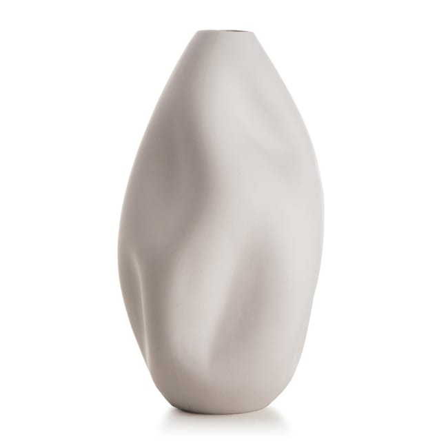 Vase retro grå H:22 cm